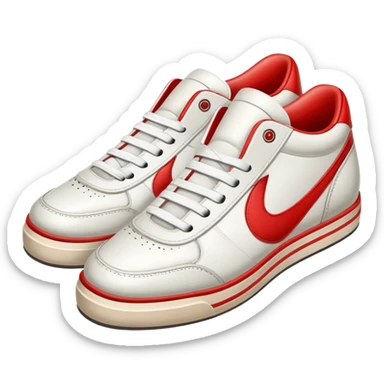 pair of retro sneakers sticker