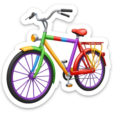 Multicolour Gulal on the bike and on the road.& keep the rest image same. sticker