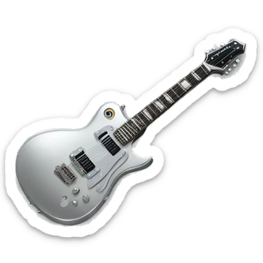 Silver Jackson Roswell electric guitar  sticker
