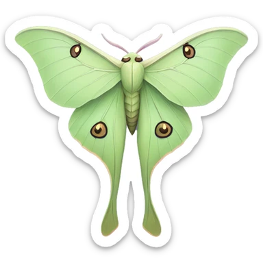Luna moth  sticker