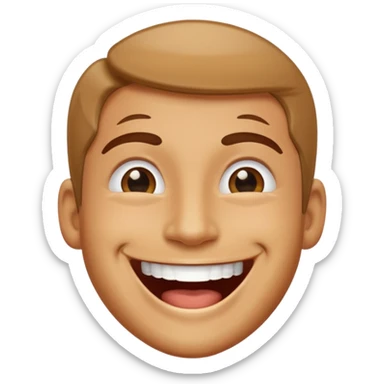 Crazy of laughing sticker