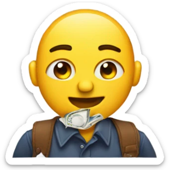 A person pulling out his pocket  sticker