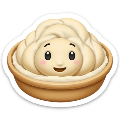 flour dough  sticker