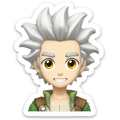 Senku de dr. Stone sticker
