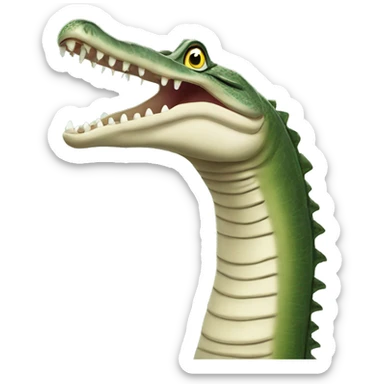 Indian Gharial with very long mouth sticker