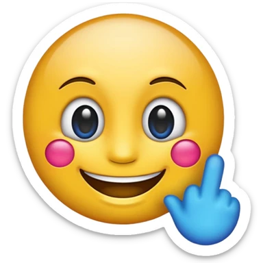 cartel publicitario emoji sticker