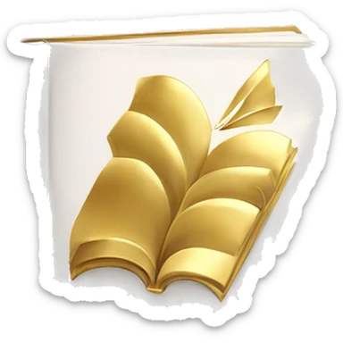 white book with golden title ginza rabba sticker