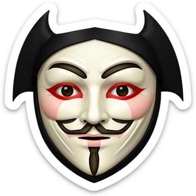 V for vendetta  sticker