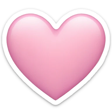 pink pastel heart sticker