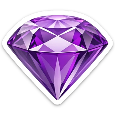 Purple diamond sticker