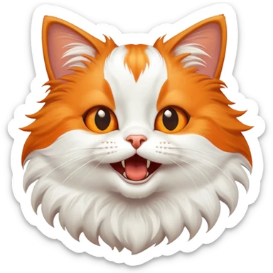 Excited Irish cat sticker