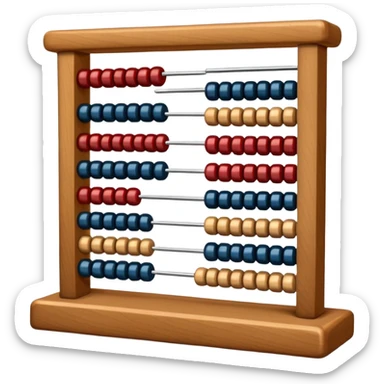 abacus counting device sticker