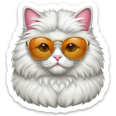 Cat with sunglasses sticker