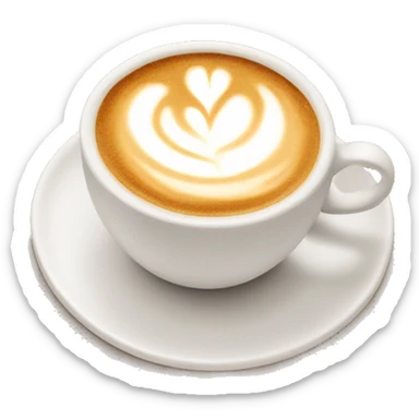 cafe latte sticker
