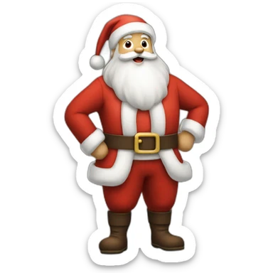 Santa claus sticker