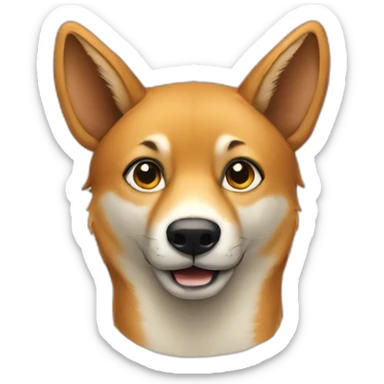 A dingo wearing PJ's sticker