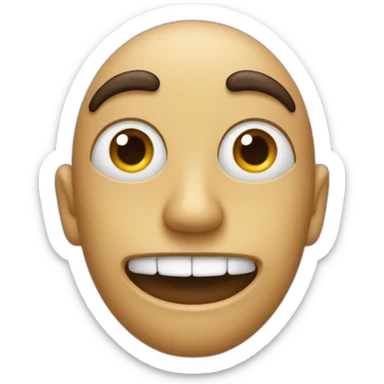 Une cacahuète avec des œil sticker