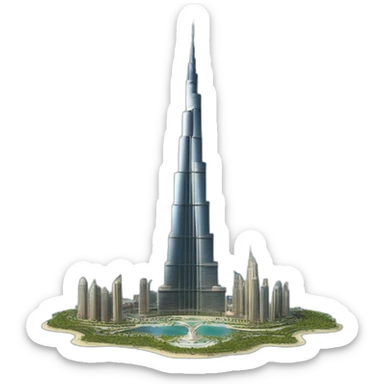 Burj khalifa sticker