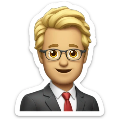 John Malcovitch as a cocky real estate agent sticker