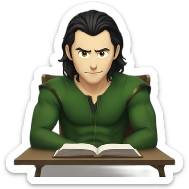 Loki watching anime  sticker