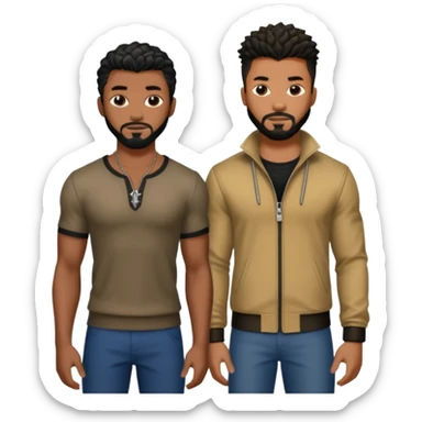 Ta challa and kill monger together Brotherhood sticker