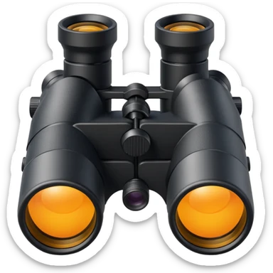 binoculars with large lenses sticker