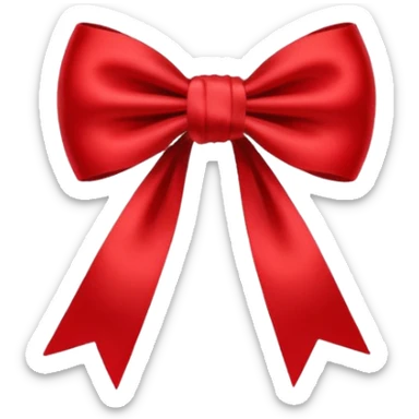 Bow hair clip sticker