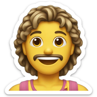 Chat à la plage sticker