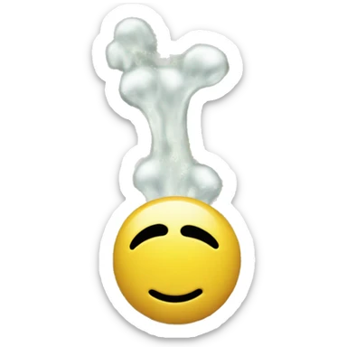 I want a funny smiley face, and money is pouring into it sticker