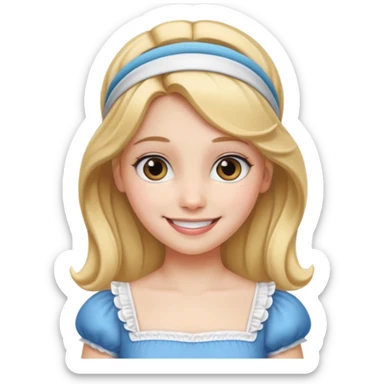 Alice Princess with headband sticker