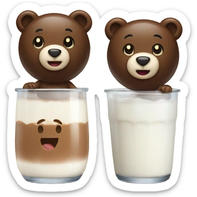 Milk and mocha bears sticker