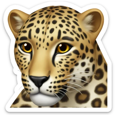 Leopard sticker