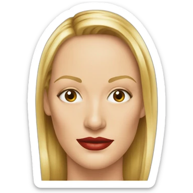 Uma thurman sticker
