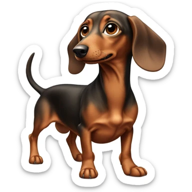 Weenie dog sticker