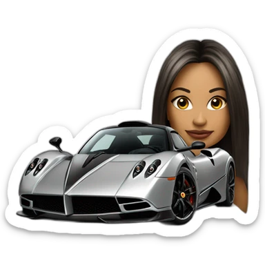 A the compagny name pagani with her famous car sticker