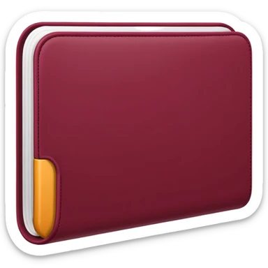 HAZ UNA lista de objetivos en color vino/rojo carmesí sticker