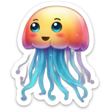 cute jellyfish sticker
