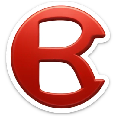 coin red  with  A letter R in the middle sticker