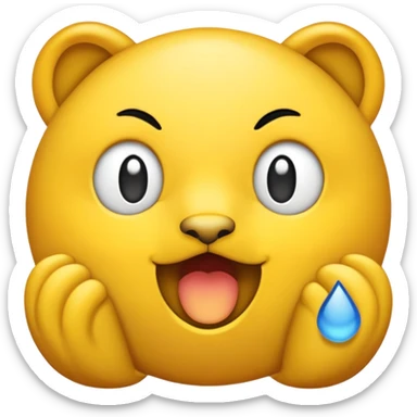 Белое сердечко с бантиком  sticker