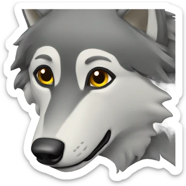 Lone wolf sticker