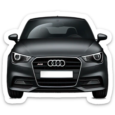Black Audi A1 sticker