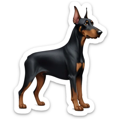Doberman sticker