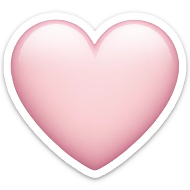 light pink heart  sticker
