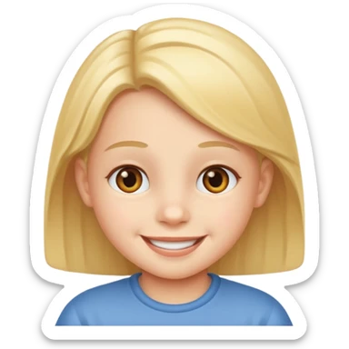 Neue Emoji Kindgerecht zum freuen sticker