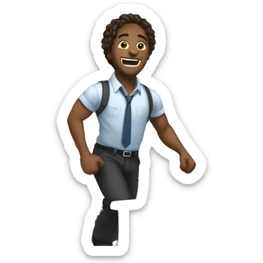 Dancing around the work desk gif sticker