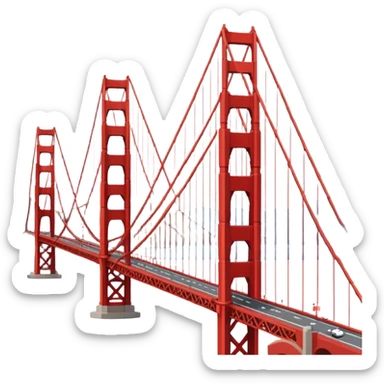 golden gate bridge sticker