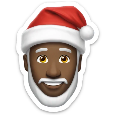 kobe bryant with santa hat sticker