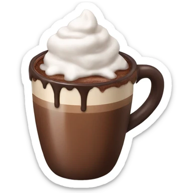 Hot chocolate sticker