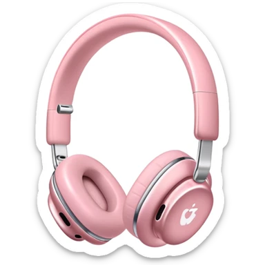 pink airpods max headphones sticker