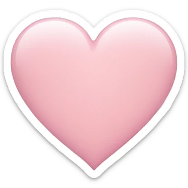 Light pink heart sticker